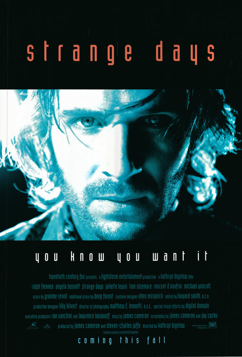 strange days 1995 one sheet poster rolled